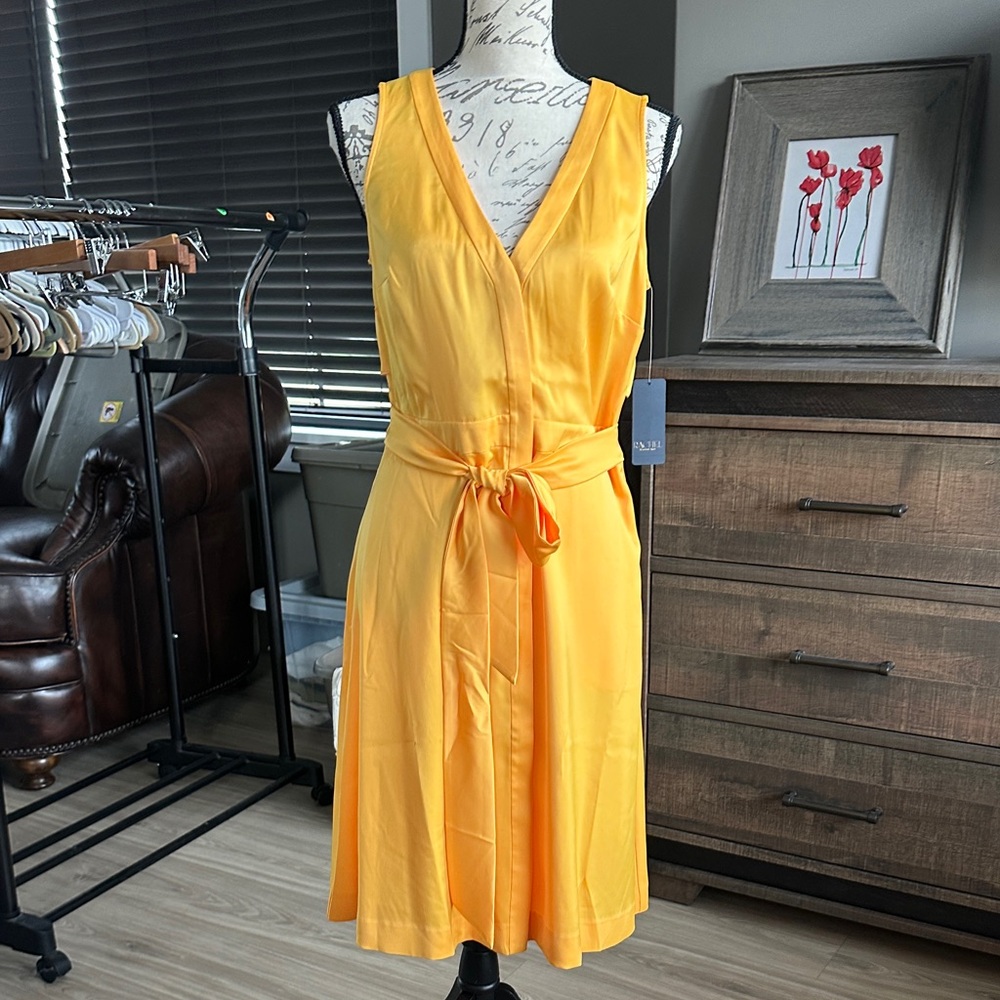 Rachel Zoe Sunlit Yellow Midi Dress